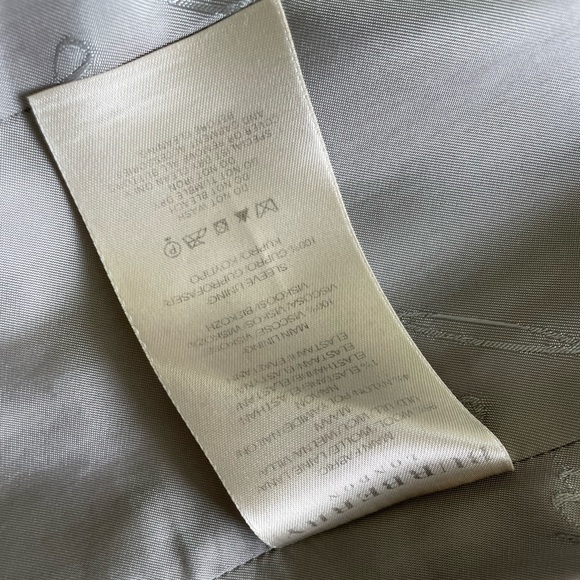 BURBERRY London Dove Grey Military Wool Coat Size 10 - Picture 11 of 14